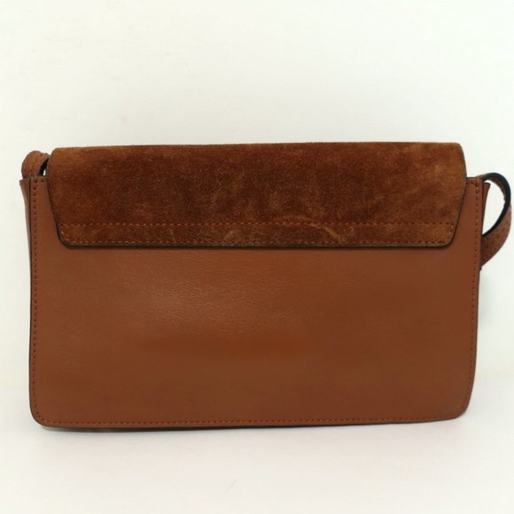 Chloe Faye Small Shoulder Bag Tobacco Suede - Picture 5 of 13